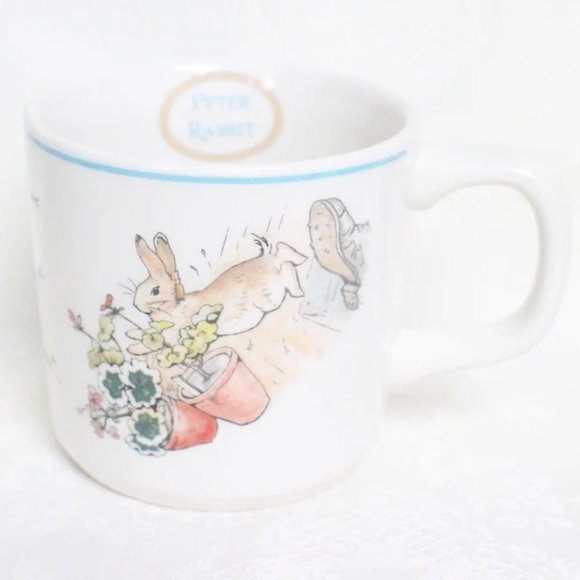 Peter Rabbit Centennial Mug, Wedgwood China Kid's Cup, Beatrix Potter - Picture 3 of 5